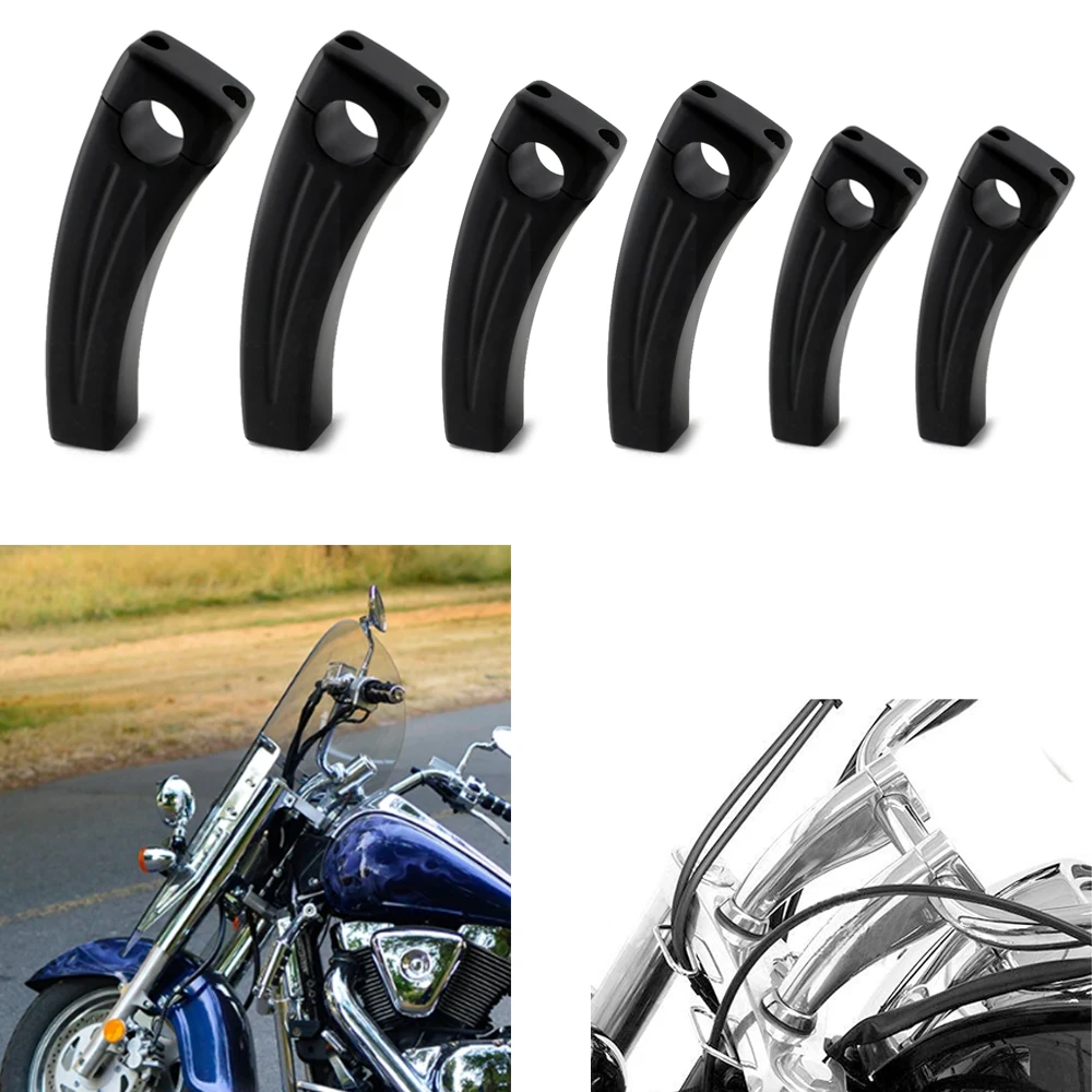 

Мотоциклетные хромированные/черные 1 "дюймовые 25-мм рулевые стойки для Honda Shadow Suzuki Kawasaki Harley Victory Street Glide Touring