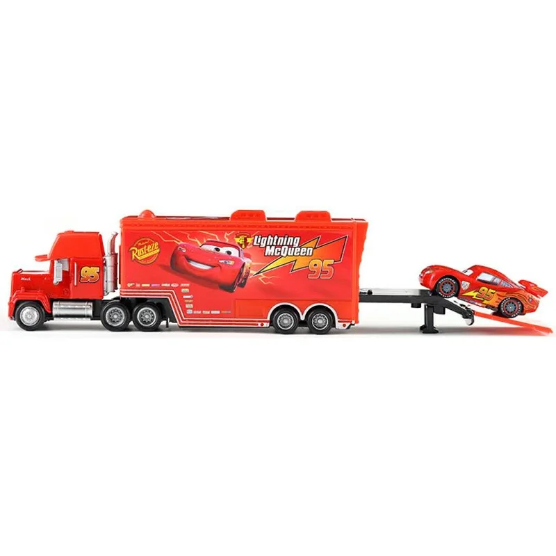 Disney Pixar Cars 2 3 Lightning McQueen Mack Uncle Jackson Storm Car Truck 1:55 Diecast Vehicle Metal Toys regalo per bambini bambino