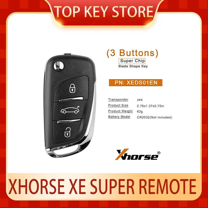 

Xhorse XEPG00EN XEKF20EN XEKF21EN XELEX0EN XEB510EN XEDS01EN XEMQB1EN XEDM01EN XEFO01EN Universal super remote key XT27B XT27A