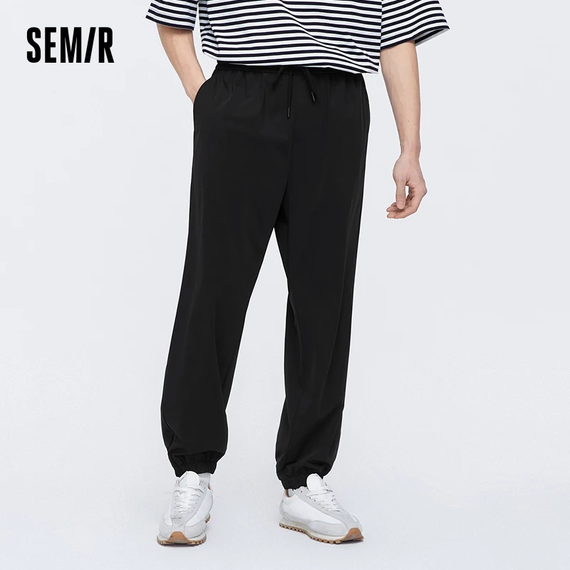 

Semir Casual Pants For Men 2024 Summer New Sports Loose Jogging Ice Silk For Man Cool Feeling Leggings