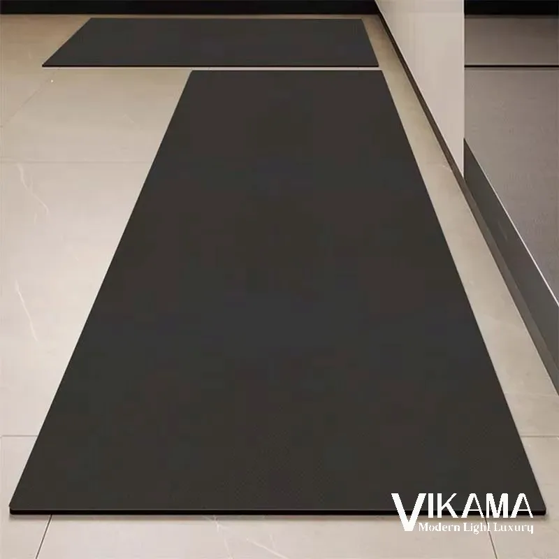 VIKAMA Minimalist Luxury Carpet Bathroom Living Room Bedroom Entrance Decoration Anti slip Water Absorbing Kitchen Floor Mat