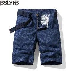 New Arrival Men's Cotton Shorts Camouflage Printed Design for Summer Casual Bermuda Beach Pants