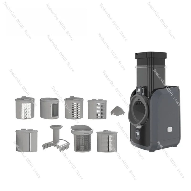 Electric 6-in-1 Vegetable Cutter Roller Slicer Dicer Shredder Salad Maker Machine Quick Change Blades Easy Clean Home Kitchen