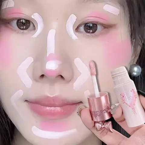 Corrector líquido iluminador de alto brillo, hidrata la duradera, cobertura completa, maquillaje corrector, ocultación de labios, ranura, círculo oscuro