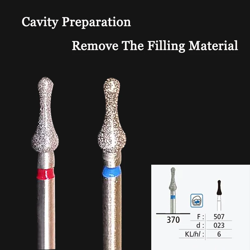 

Обрезка контура зубов Стоматологическая алмазная подготовка полости Удаление наполнения материала ISO 507/023, 5 шт./упак.