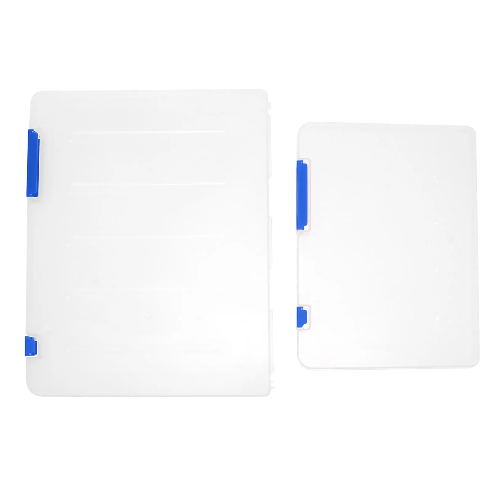 

2Pcs File Storage Boxes PP Material Document Cases Lightweight File Organizers for Office Study Home Document Magazine