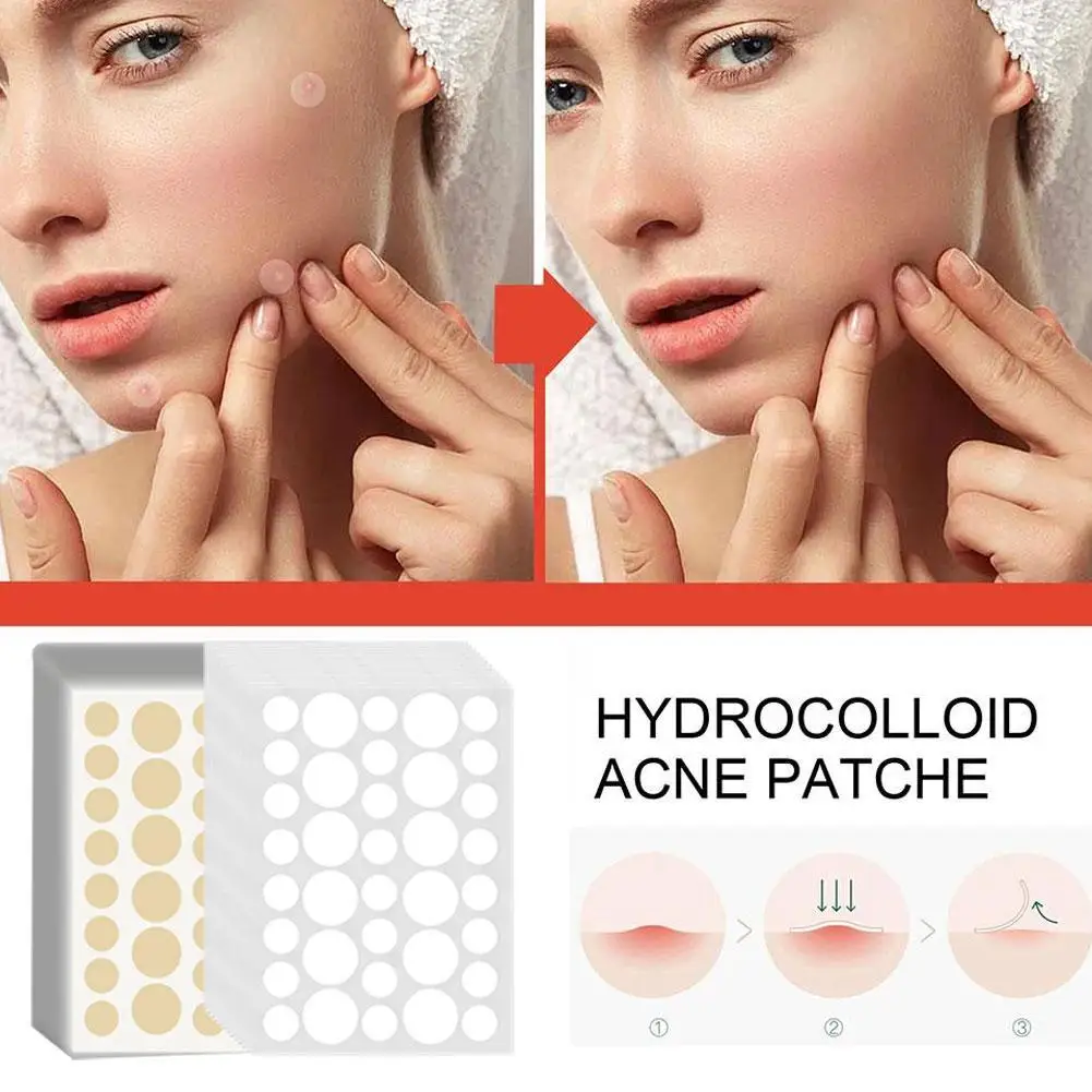 

360Pcs Invisible Acne Patches Removal Pimple Anti-Acne Hydrocolloid Patches Spots Marks Concealer Repair Sticker Waterproof