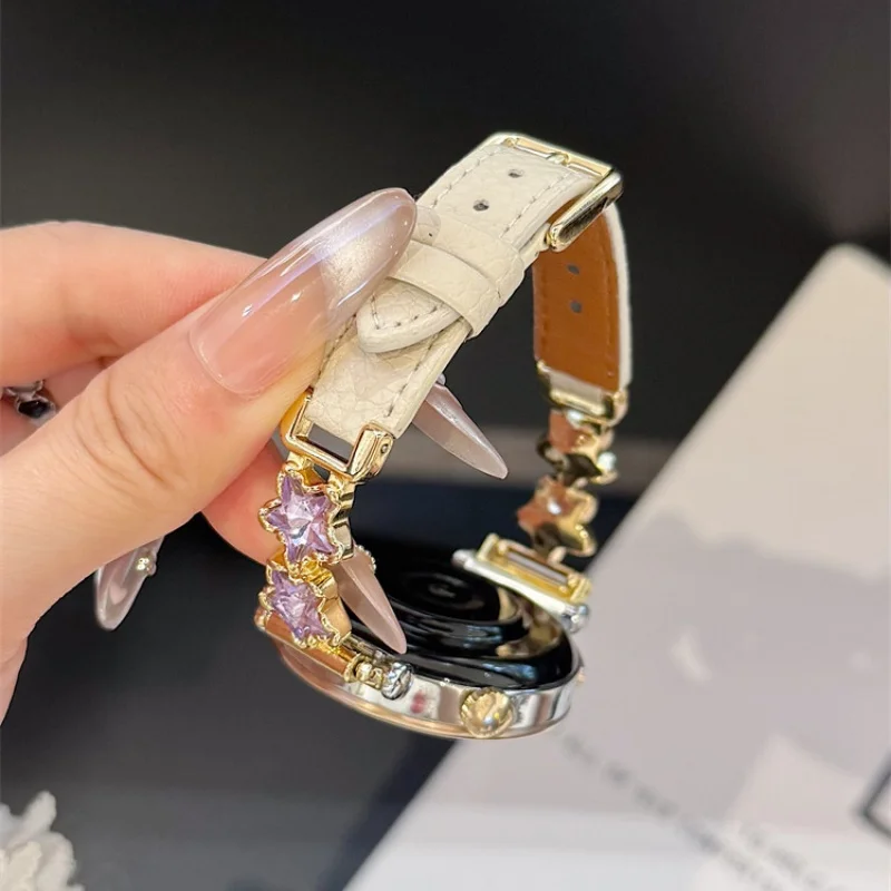 

Star studded diamond patchwork is suitable for Huawei GT5/GT5 Pro/GT4/GT2/3/4 22mm/20mm/18mm fashionable watch straps