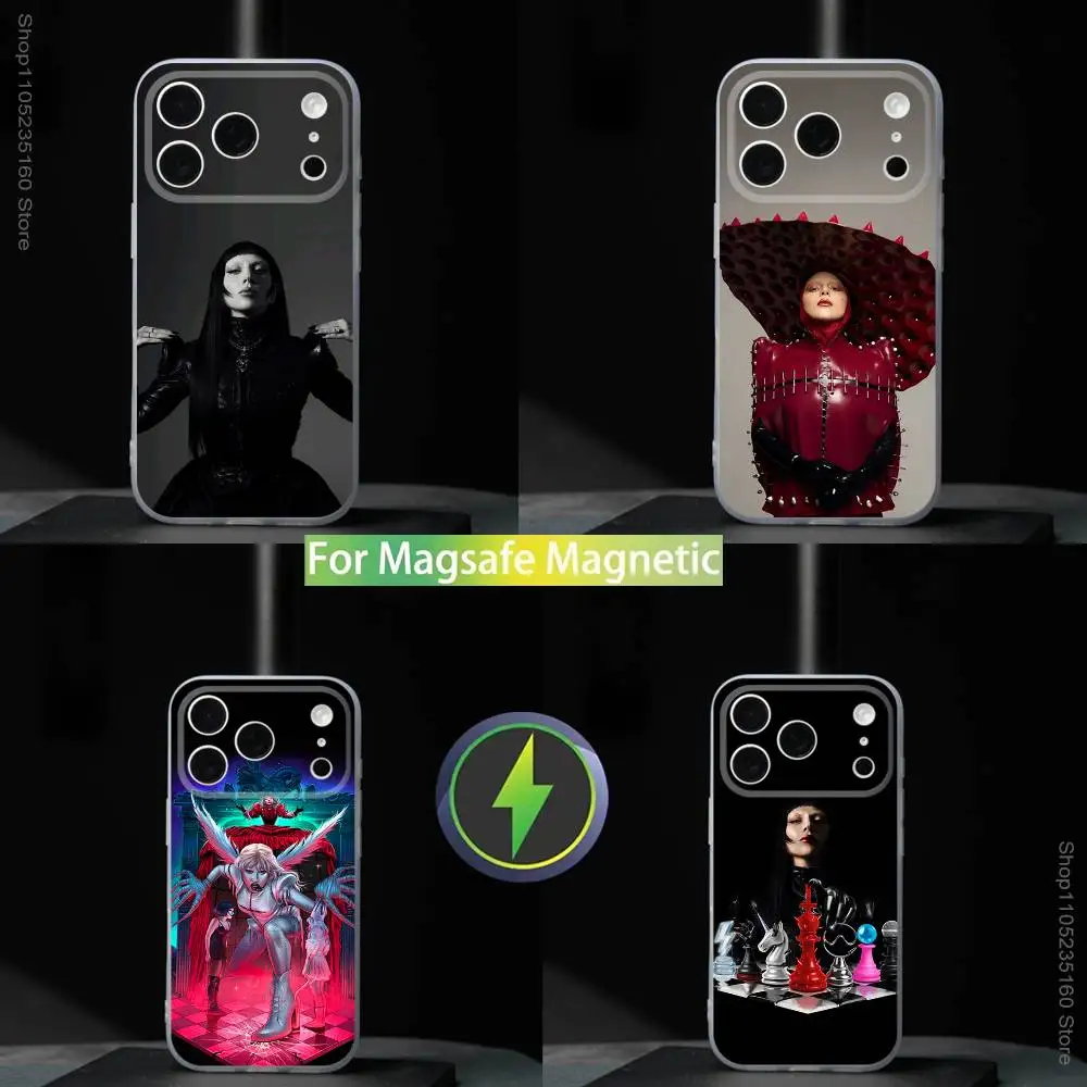 

L-LADY G-GAGA MAYHEM Phone Case For iPhone 17,16,15,14,13,12,11,Pro,Max,Plus,Mini,SE4,E Magnetic For Magsafe Wireless