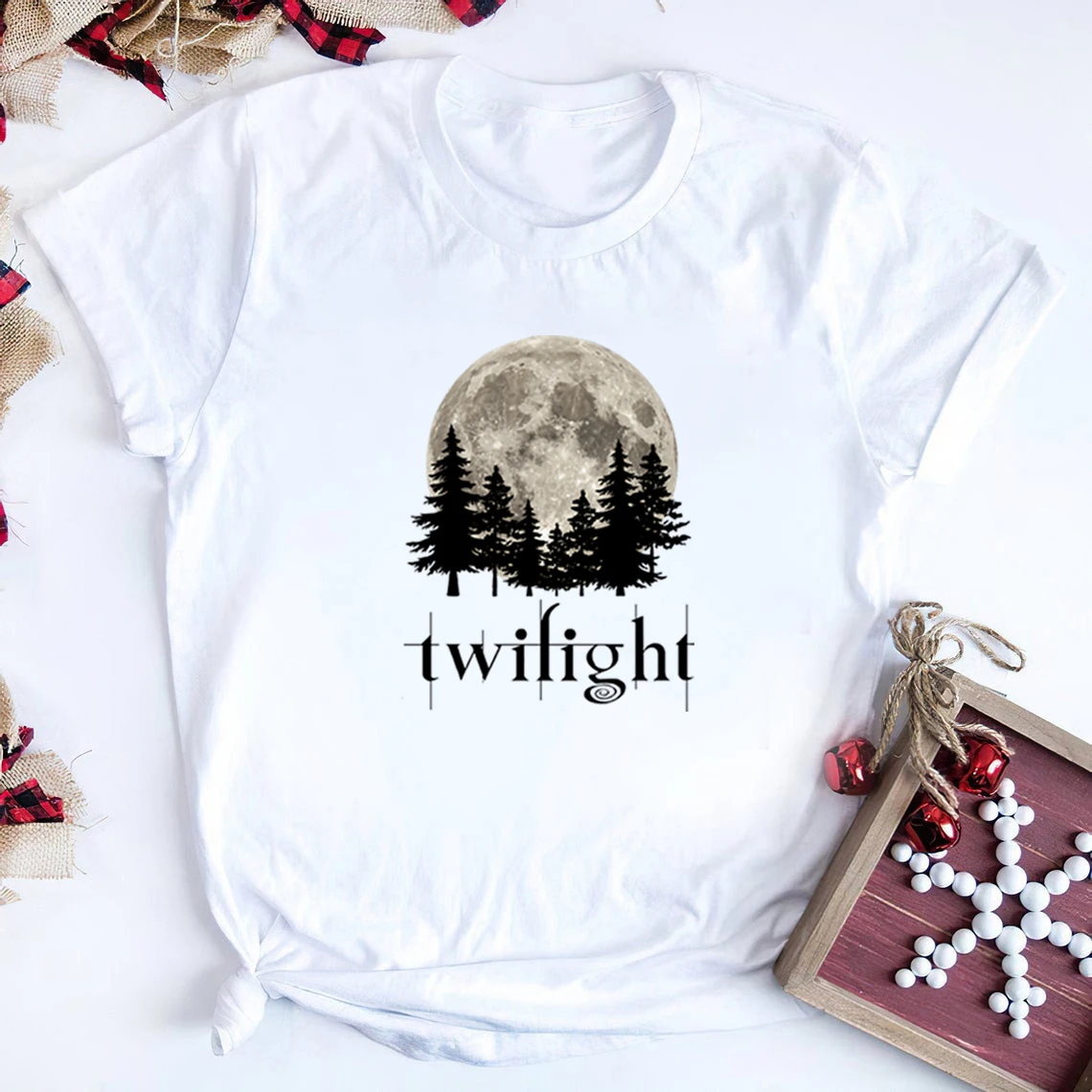 Twilight T Shirt Twilight Moon Movies T-Shirt Fans Gift Shirt Women Short Sleeve Vintage Tshirt Tops Robert Pattinson T-shirt