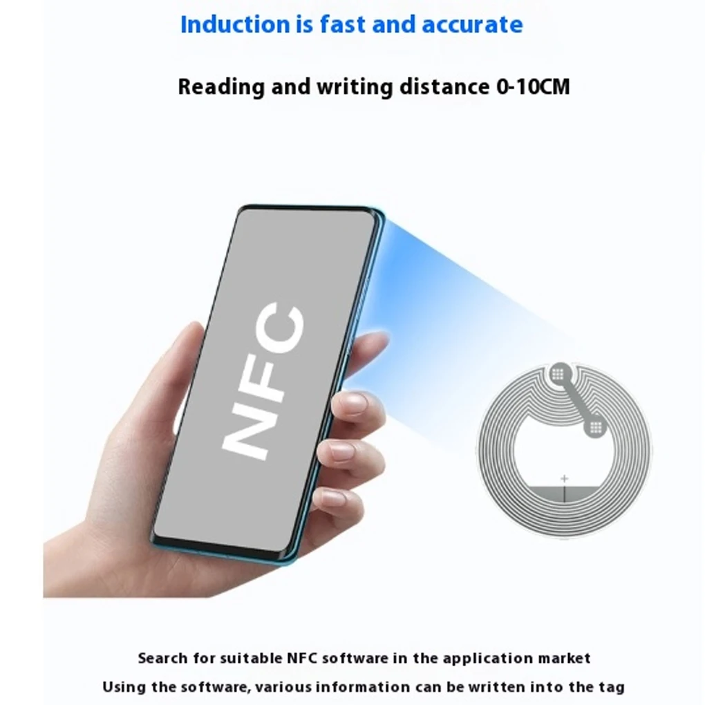 Rewritable Cards Blank NTAG213 Label For Identity Recognition Near Field Communication Stickers