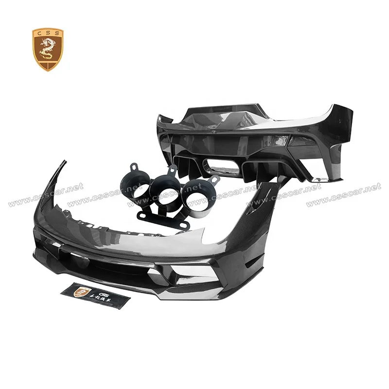 Vors Style Car Styling Carbon Fiber Body Kits For Ferrari 458 Front Rear Bumper Guard Bodykit