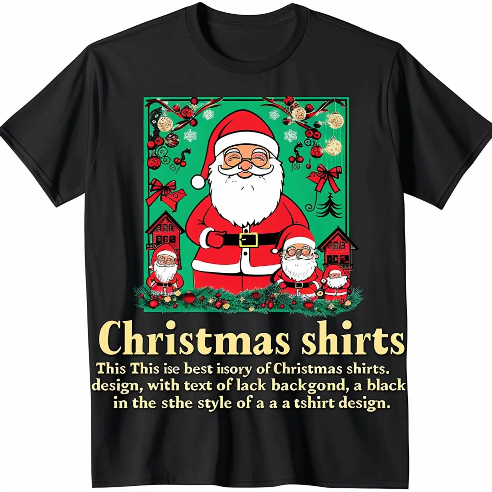 Best Christmas Pajama Shirt: Festive Black TShirt Design Perfect Holiday Gift