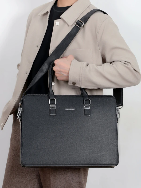 

Busin Men's Laptop Bag Large Capaci Diagonal Tote Bag Faionable Casual Sle Single oulder Strap Cuter Bag