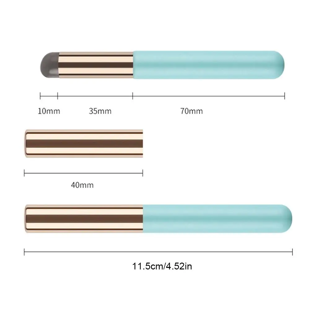 Pinceau Jules en silicone avec capuchon, pinceau correcteur, comme le bout des doigts, rouge à lèvres doux, pinceaux de maquillage, tête ronde, pas de brosse cassée, Q