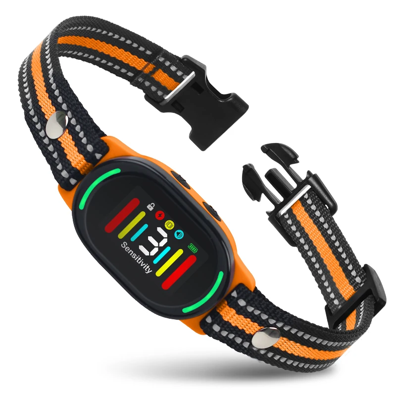 

Smart Dog Anti Barking Collar With 2 Traing Modes,Dog Shock Collar Waterproof &Adjustable Sensitivity Training Collar For Dogs