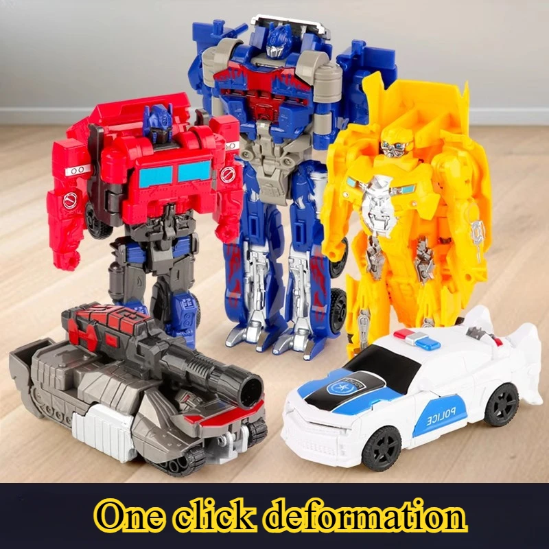 Trasformare modello di auto giocattoli kit robot Optimus Prime Bumblebee auto deformate giocattoli regalo di compleanno per bambini