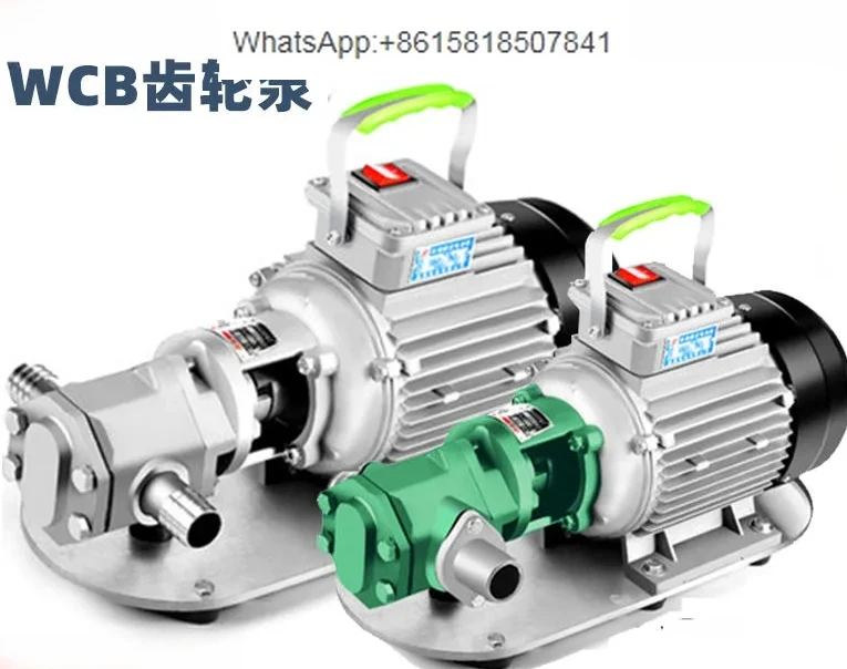 Gear electric oil pump self-priming stainless steel high viscosity oil  food grade