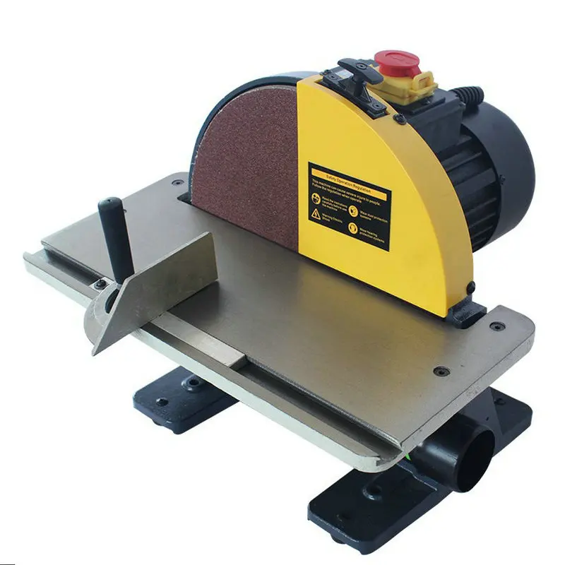 220V 750W Electric Sand Belt Machine Heavy-duty Sanding Disc Machine Desktop Sharpening DIY Multifunctional Sanding Machine