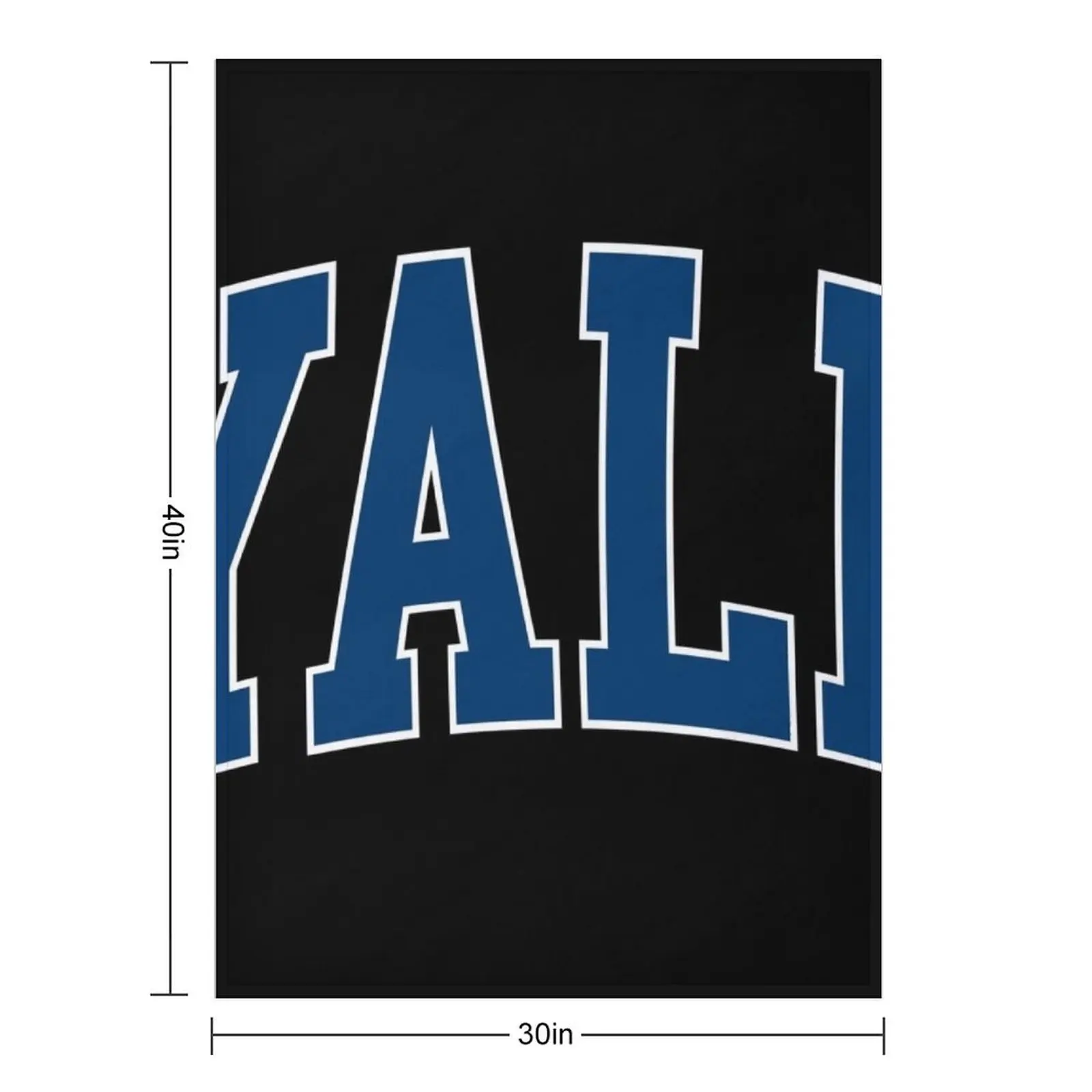 yale - college font curved Throw Blanket Fashion Sofas Summer Hairy Camping Blankets