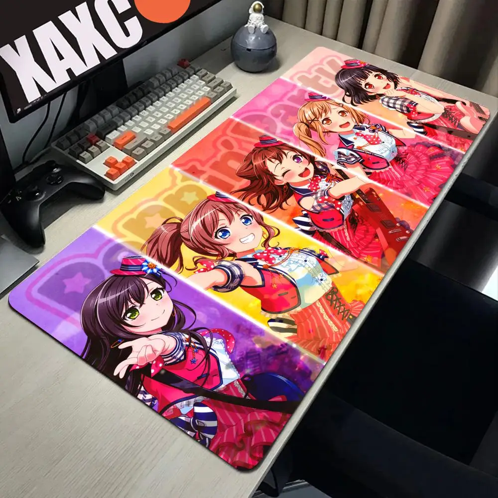 BanG Dream Mousepad Kawaii Padmouse Arisa Ichigaya Gamer Schreibtischunterlage Anime Gaming Computer Zubehör Tastatur XXL Mauspad