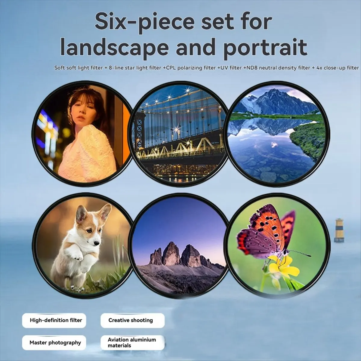 Professional Photography Filter Set for 15Ultra Soft Filter Starlight Mirror CPL Polarizing