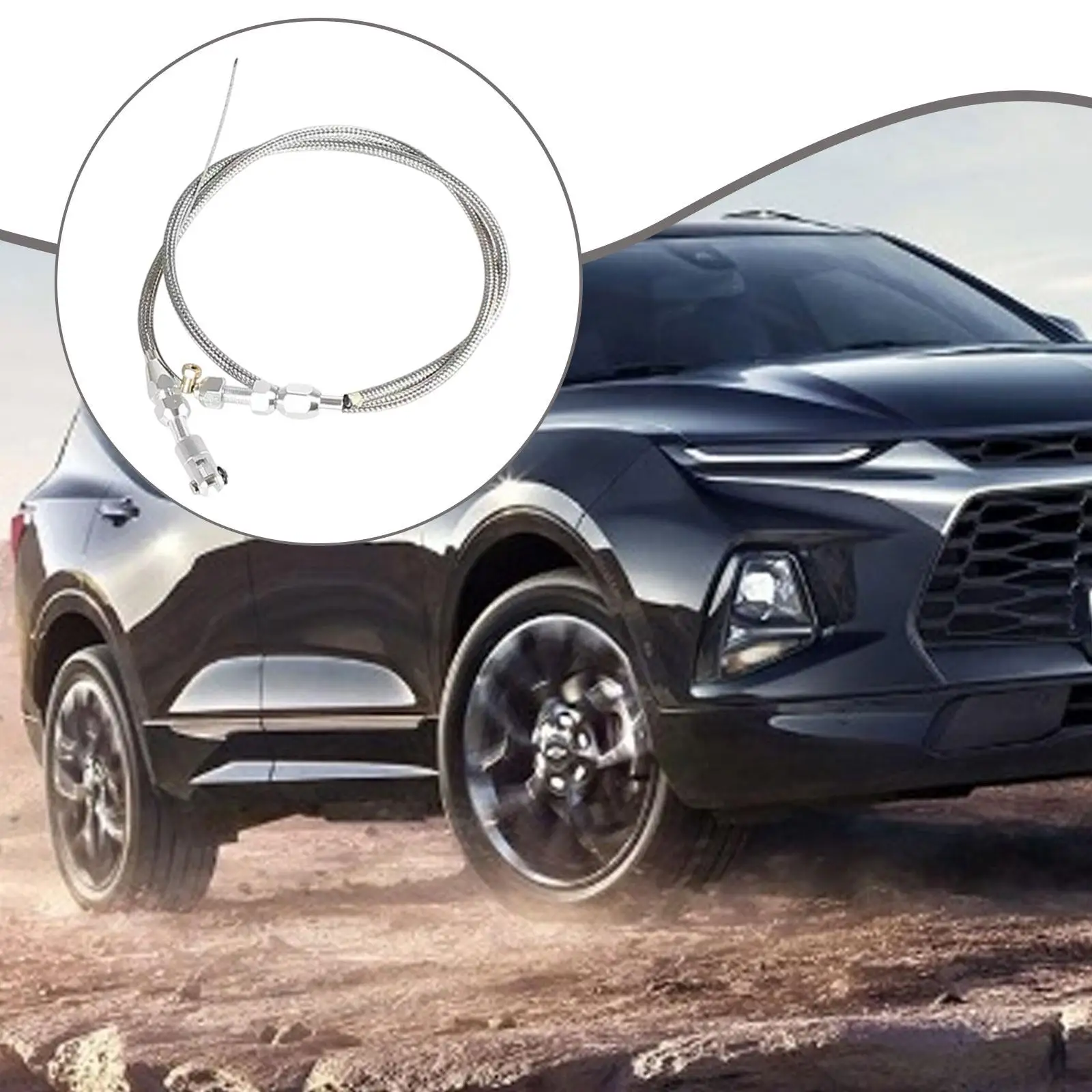 

Комплект плетеного троса дроссельной заслонки 36 дюймов, простая установка, замена из нержавеющей стали для Chevrolet 1997-2007 4,8 л 5,3 л 5,7 л 6,0 л