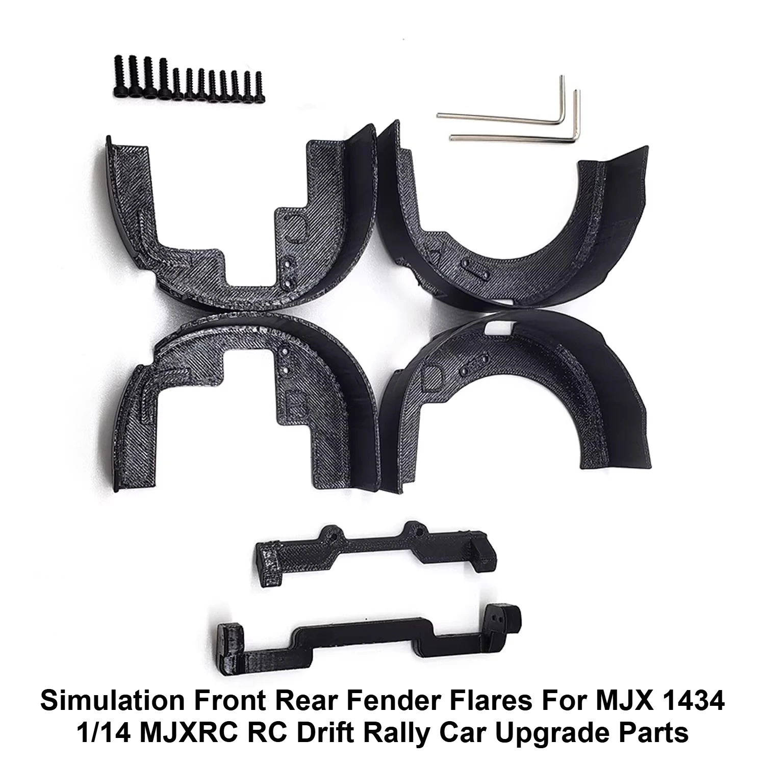 Simulation Front Rear Fender Flares For MJX 1434 1/14 MJXRC RC Drift Rally Car Upgrade Parts New Realistic Body Decoration