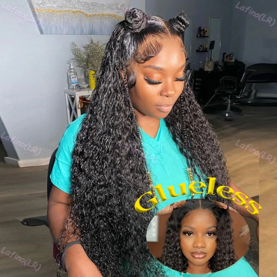 

Glueless Curly Wig 100% 30 38 40 Inch HD Lace Deep Wave Frontal Human Hair Ready to Wear 4x4 5x5 Closure Wigs For Women Choice