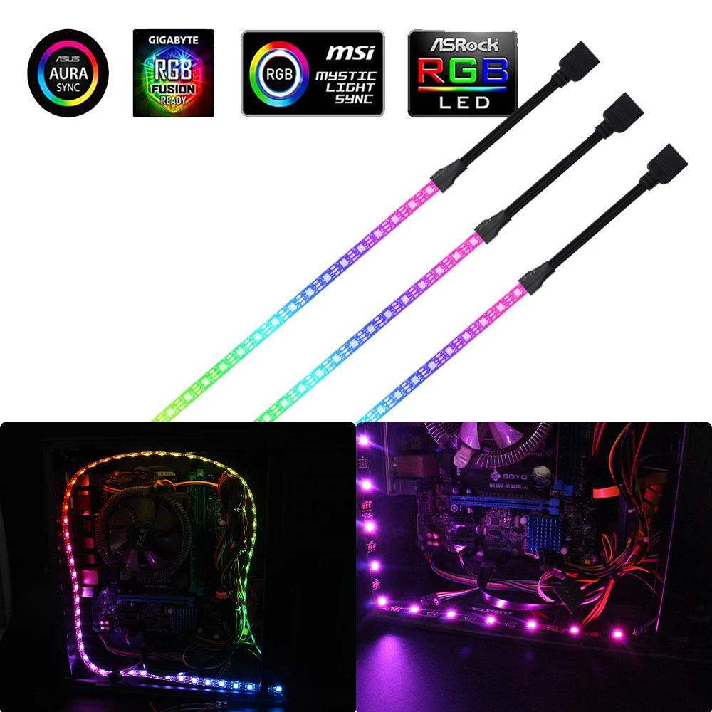 yZ[z5V 3sARGB LEDXgbvCg WS2812B ICAhbTuC{[Cg fW^wb_[ PCzXgP[X Asus Aura Sync RGBIC Fusion RGBIC