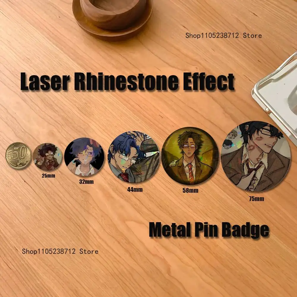 P-Protag E-Elevator Hitch Button Pin Bright Printed Icon Gift For Friends Badge Collar Brooch Lapel Pin Metal