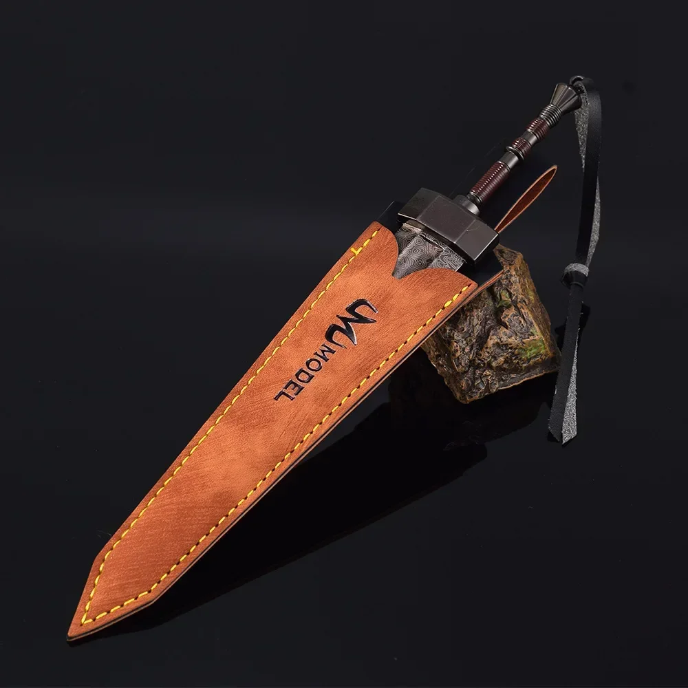 The New 22cm Elden's Weapo Greatsword Colossal Sword Game Keychain Swords Uncut Katana Collections Display Decoration Ornament