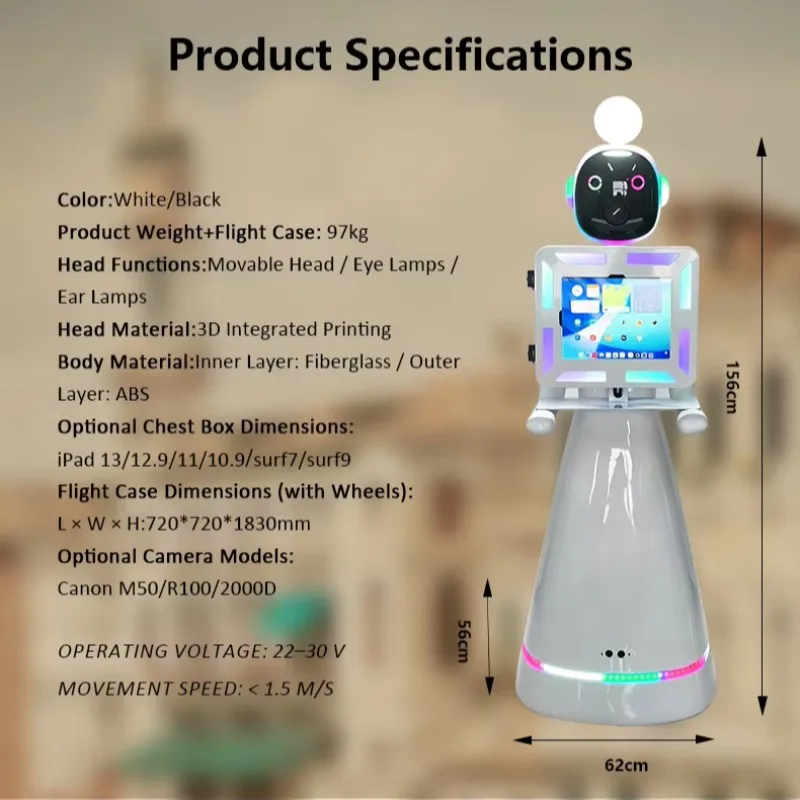 Robotic Photo Booth Wedding Party Celebration Robot Photobooth for Event Rental Photo Booth Robot with Printer and Camera Custom