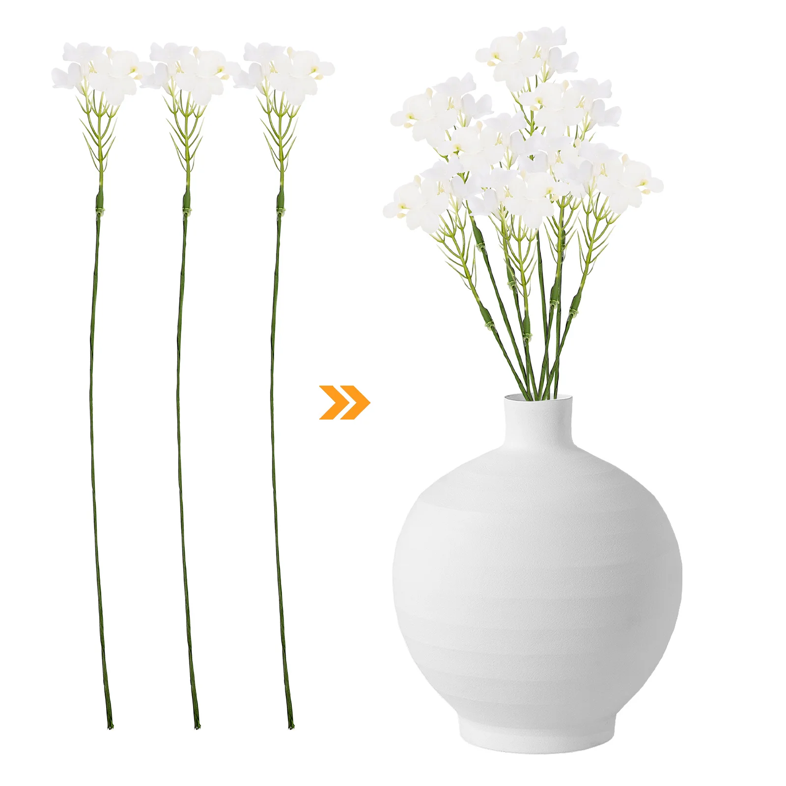 

10pcs Simulation Plant Stem Realistic Artificial Greenery Spray For Diy Flower Arrangement Vase Filler Home Wedding Decor