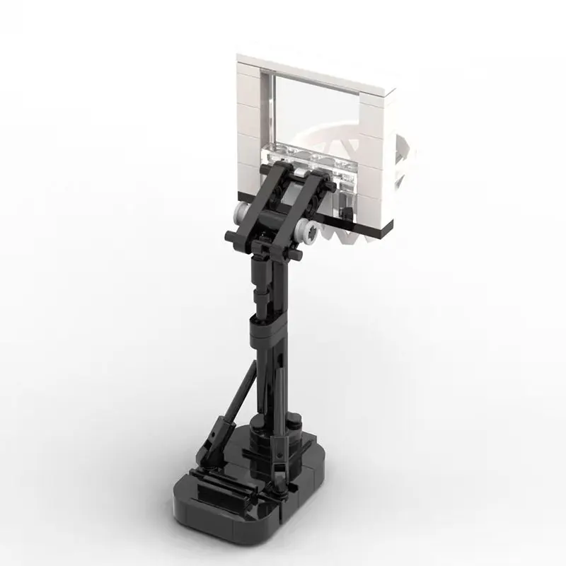 Spot MOC-144070 64pcs Adjustable Height Basketball Stand, Football Field, and Basketball Court Building Blocks DIY Small Particl