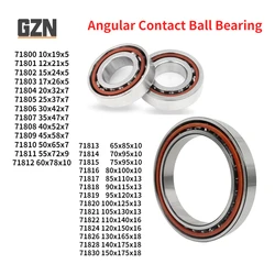1PCS Free Shipping single Row High Speed Angular Contact Ball Bearing 71800 71801 71802 71803 71804 71805 71806 71807 71808C AC