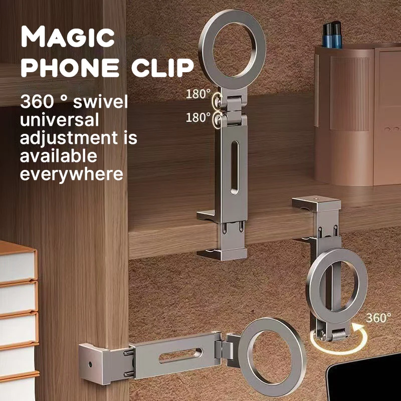 

Универсальный магнитный держатель для телефона, предметы первой необходимости для путешествий, гибкое вращение, крепление для телефона в самолете без помощи рук для серии IPhone16 Pro Max