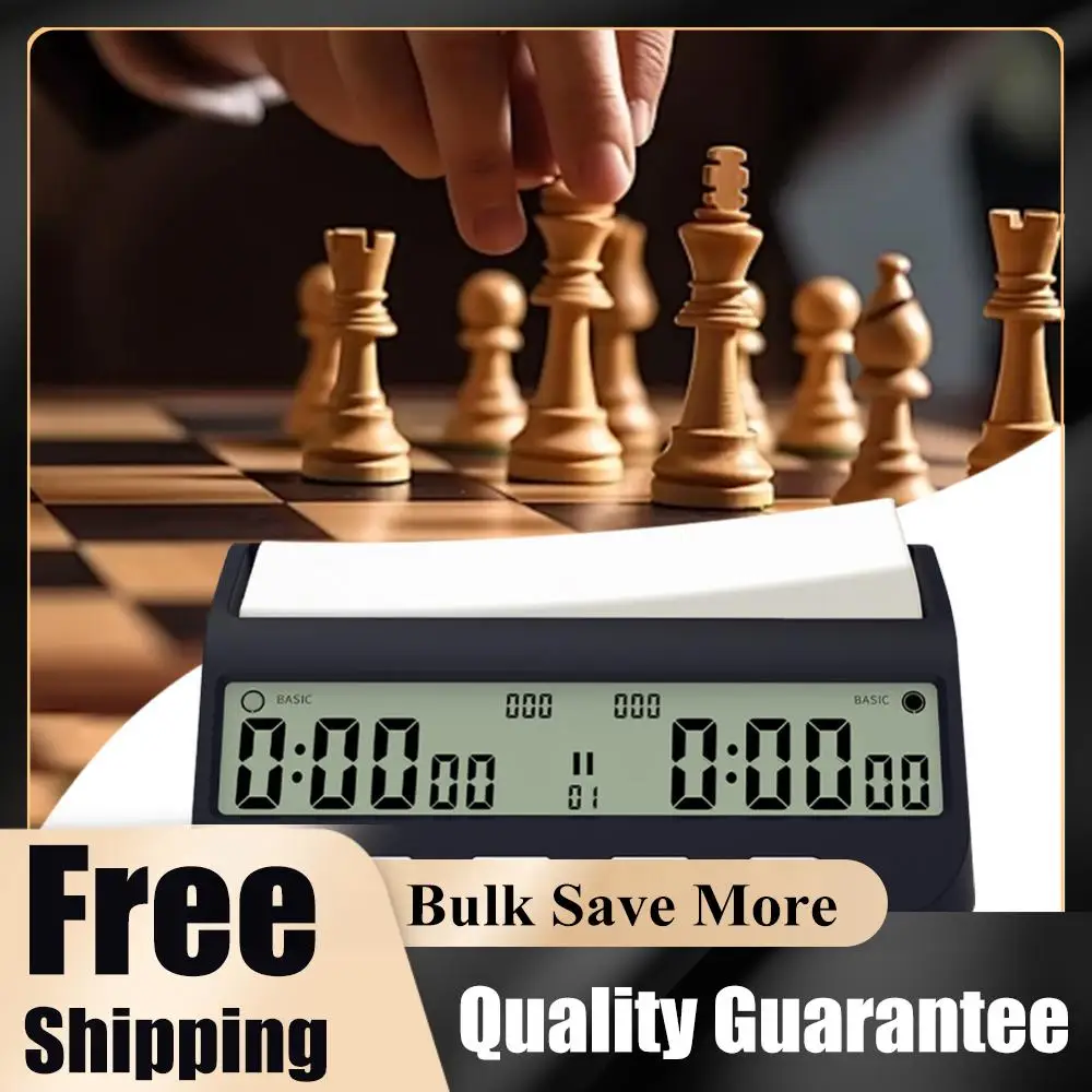 Chess Clock with Basic  Delay and Positive Time Features Digital Chess Timer Competition Game Stopwatch for Board Games