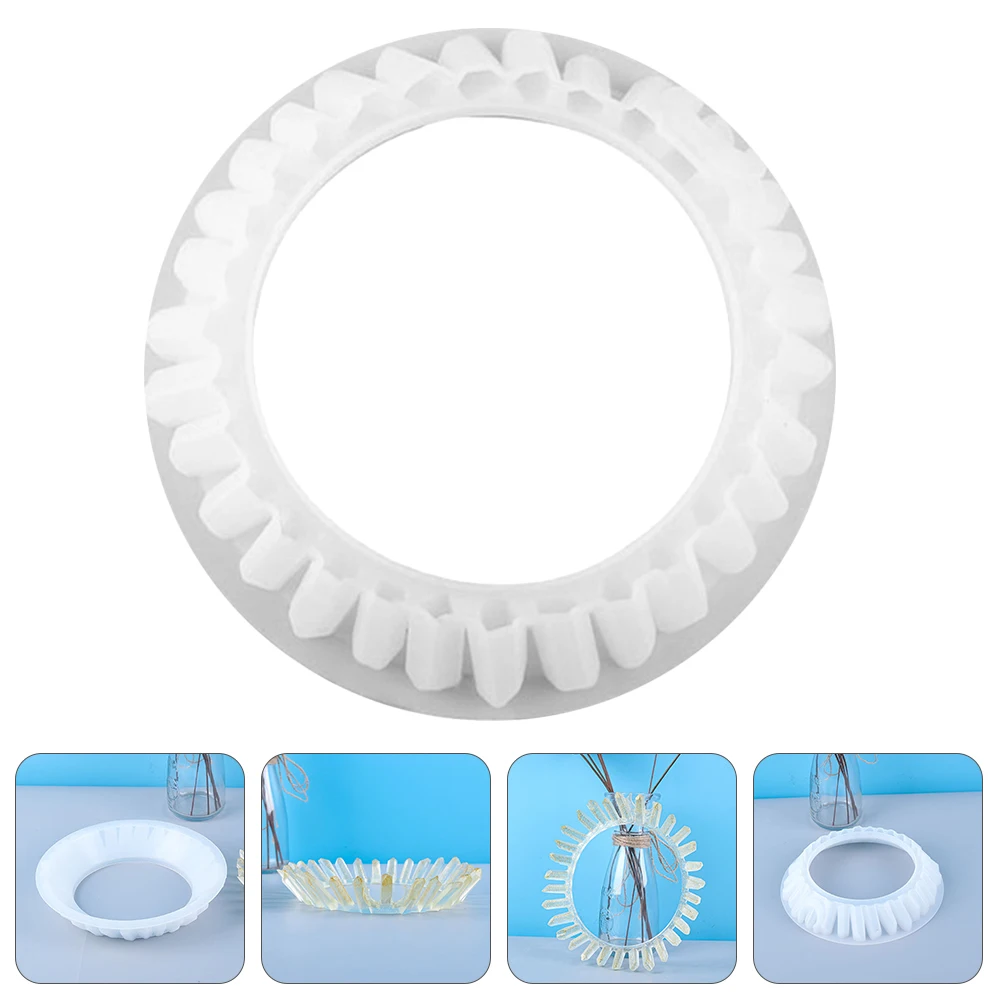 

Crafts Crown Silicone Simple White Silica Gel Crystal Epoxy Jewelry Accessories Durable Reusable DIY Manual Mold Fadeless