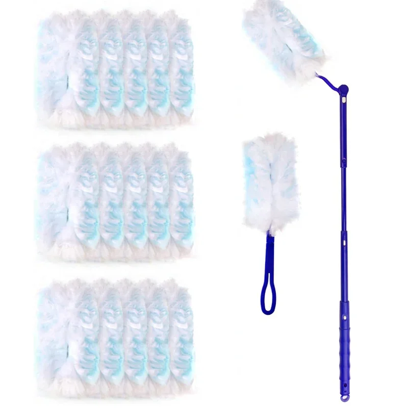 10-60 Replace Heads Disposable Duster Refills Bulk Replacement Head for Cleaning Home Office Blinds Car Surface Duster Clean