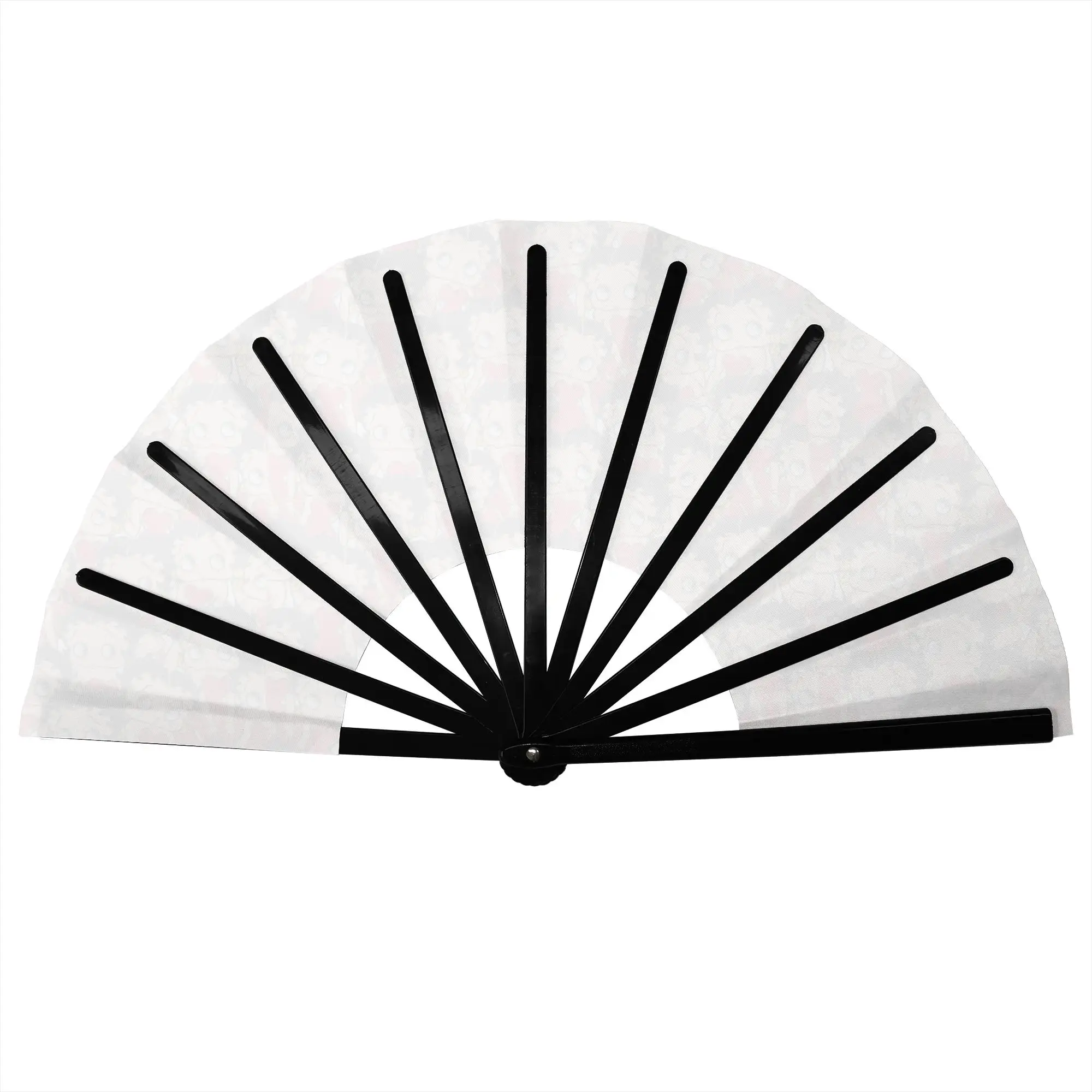 Betty Funny Cartoon Boop Traditional Folding Fan Oriental Art  High-Quality Polyester Fans Gift  Exquisite Decorative Hand Fan