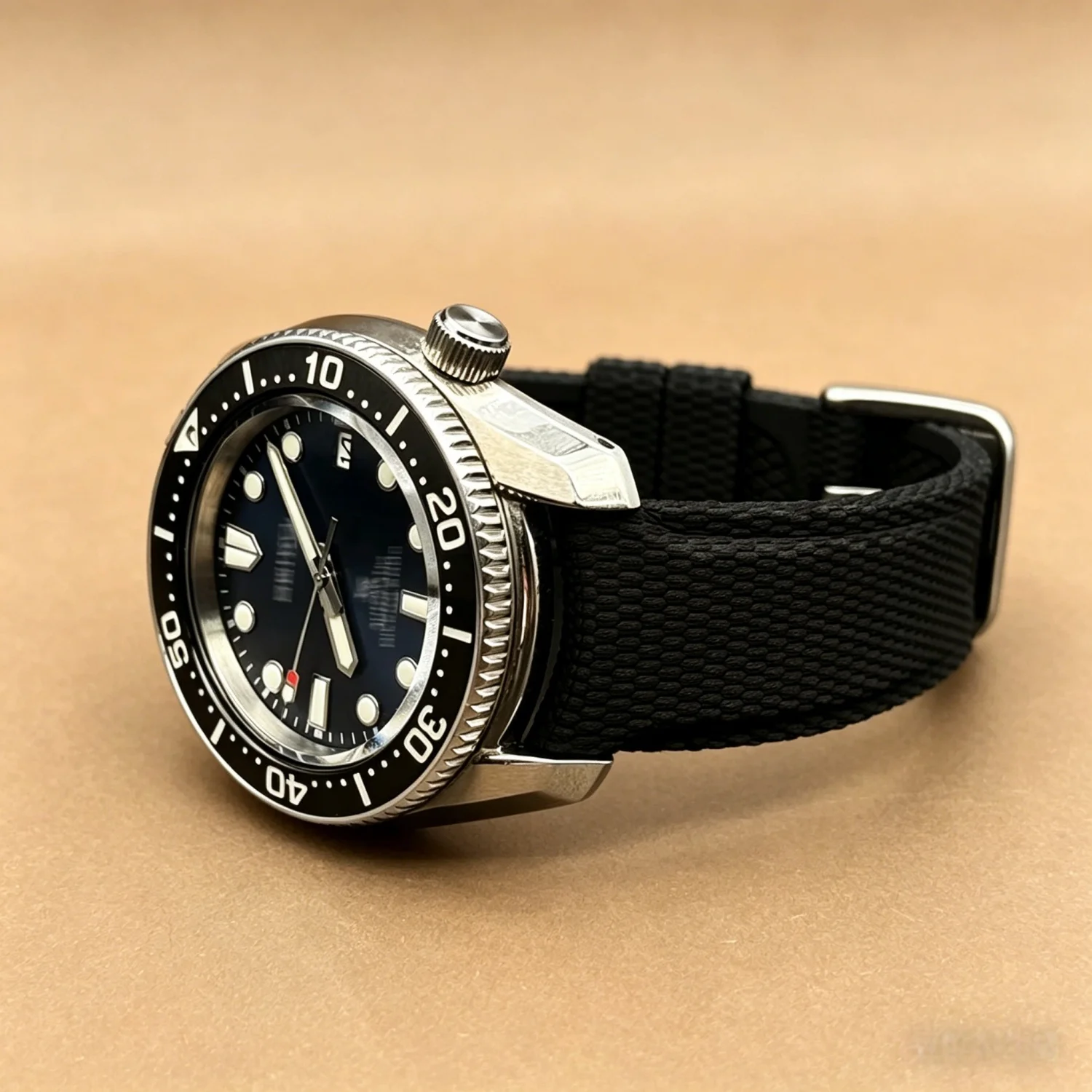 20mm 21mm 22mm Universal Curved End FKM Rubber Watch Strap Quick Release Strap Diving Sport Replacement Band For Omega For IWC