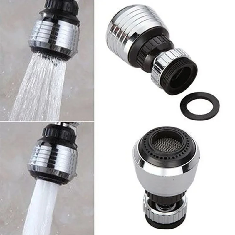 Anti-Splash Faucet Bico, Torneira de poupança de água, Pulverizador de modo duplo, Filtro pia, Torneira rotativa, 360 Extensor rotativo