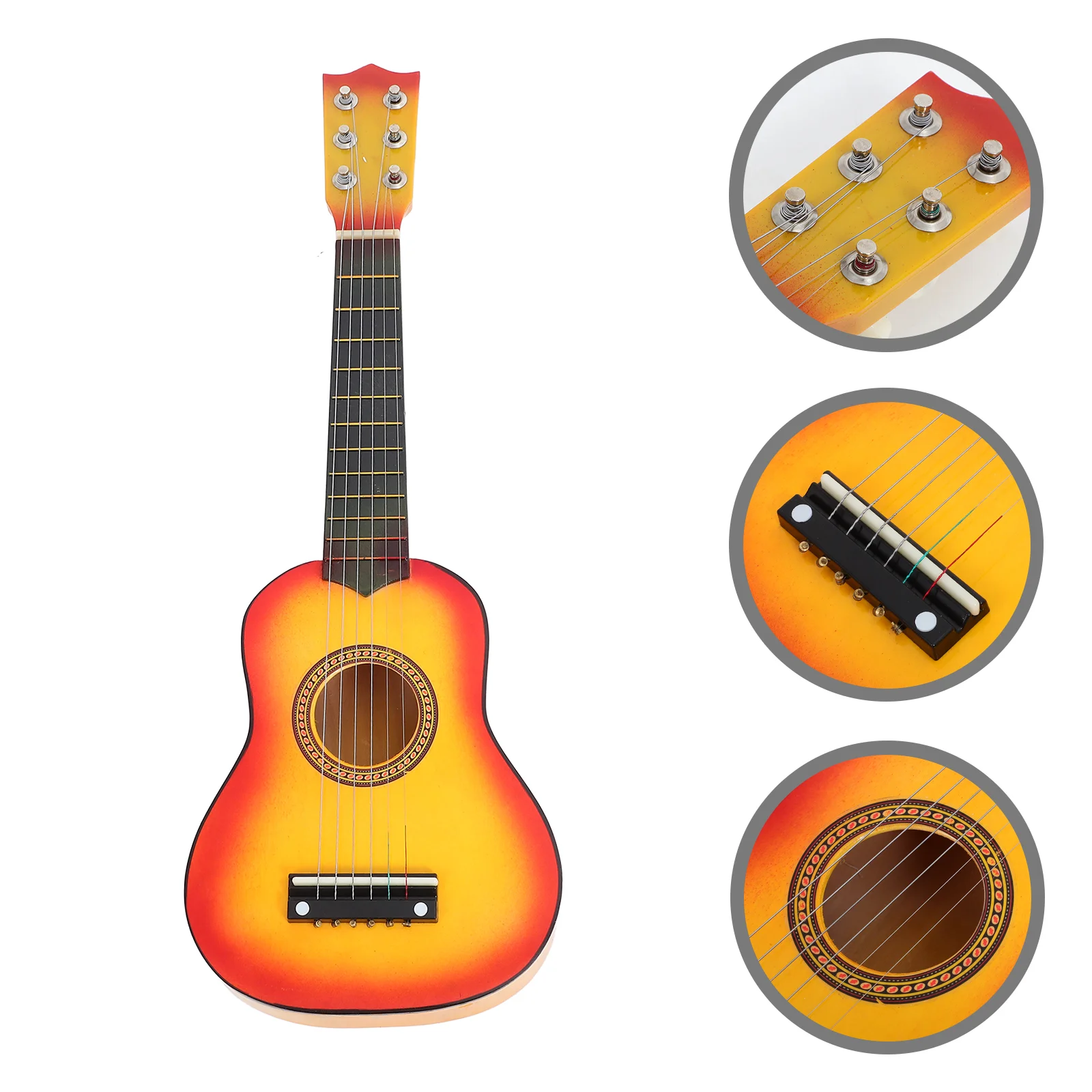 Children's Guitar Toy Learning Kids For Beginner Musical Instrument Simulation Small Mini Practice Plaything Toys