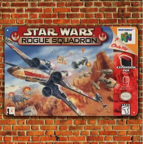 Rogue Squadron 64 Video Game Metal Poster Tin Sign 20*30cm