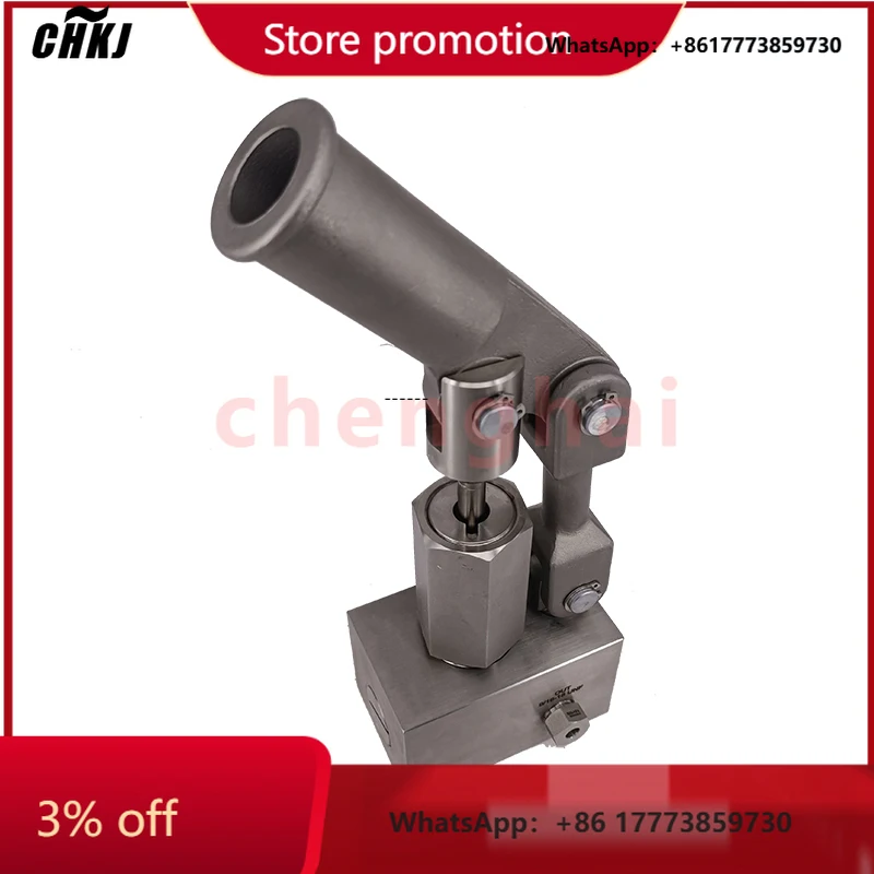 

CHKJ-2025NEWUSUN Brand Model: HP-SS-2A Stainless Steel 316 Max. Outlet Pressure 5000Psi Manual Operated Oil Hand Pump for Wellhe