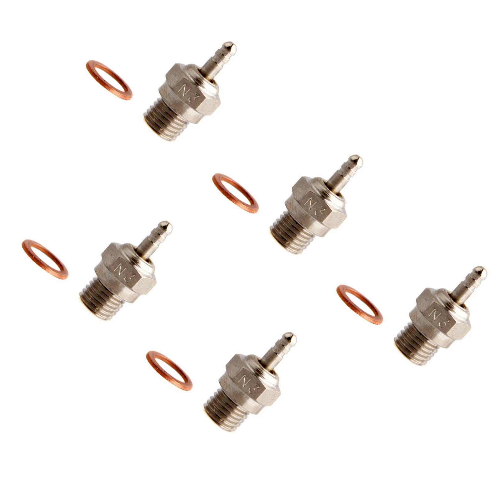 5 unidades/juego de tapones superbrillantes de acero RC # 3 N3 70117 para Kyosho HPI HSP 1:10 RC coche camión piezas de motor de chispa caliente