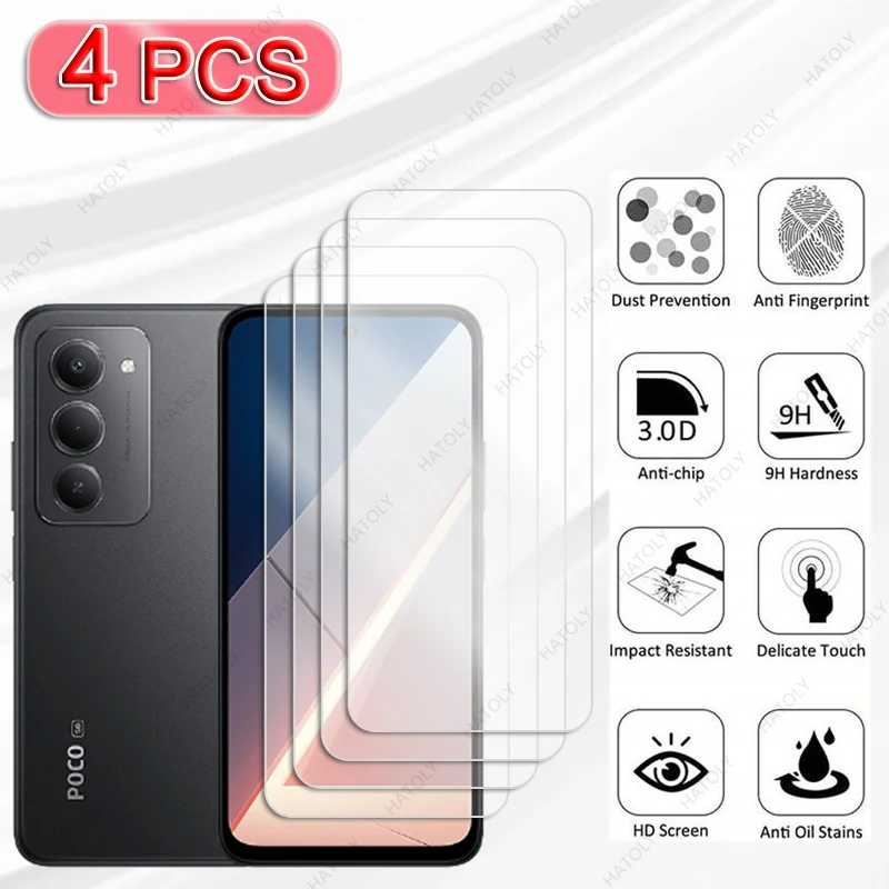 

For Xiaomi Poco M8s Glass Protective Film For Poco M8s 5G Film HD Clear Screen Protector Camera Lens Protector For Poco M8s 5G