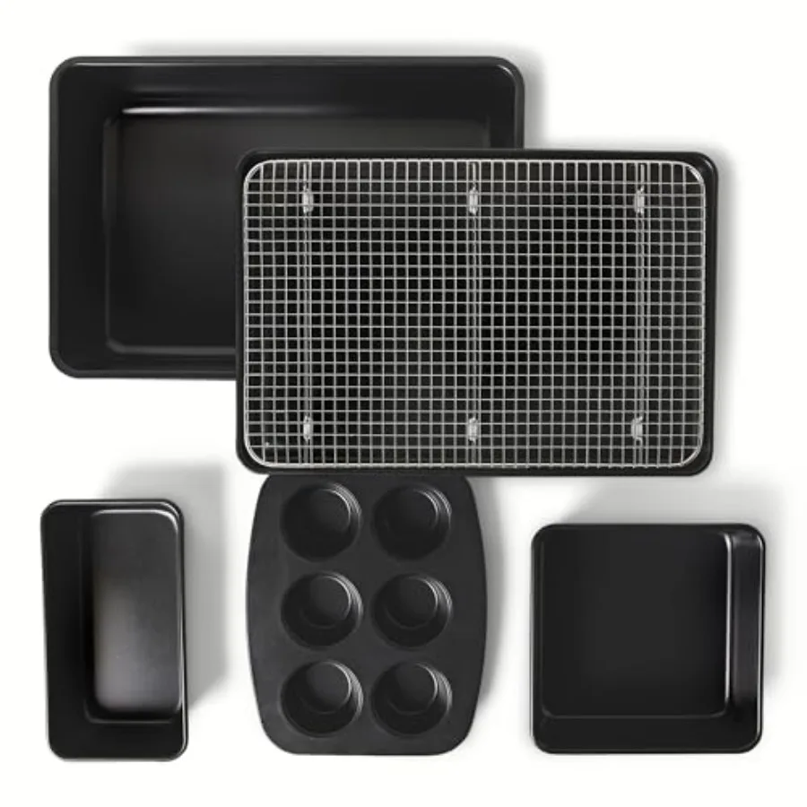 

Nonstick Bakeware 6-Piece Set, Stackable, Dishwasher and Oven-Safe, Baking Pan