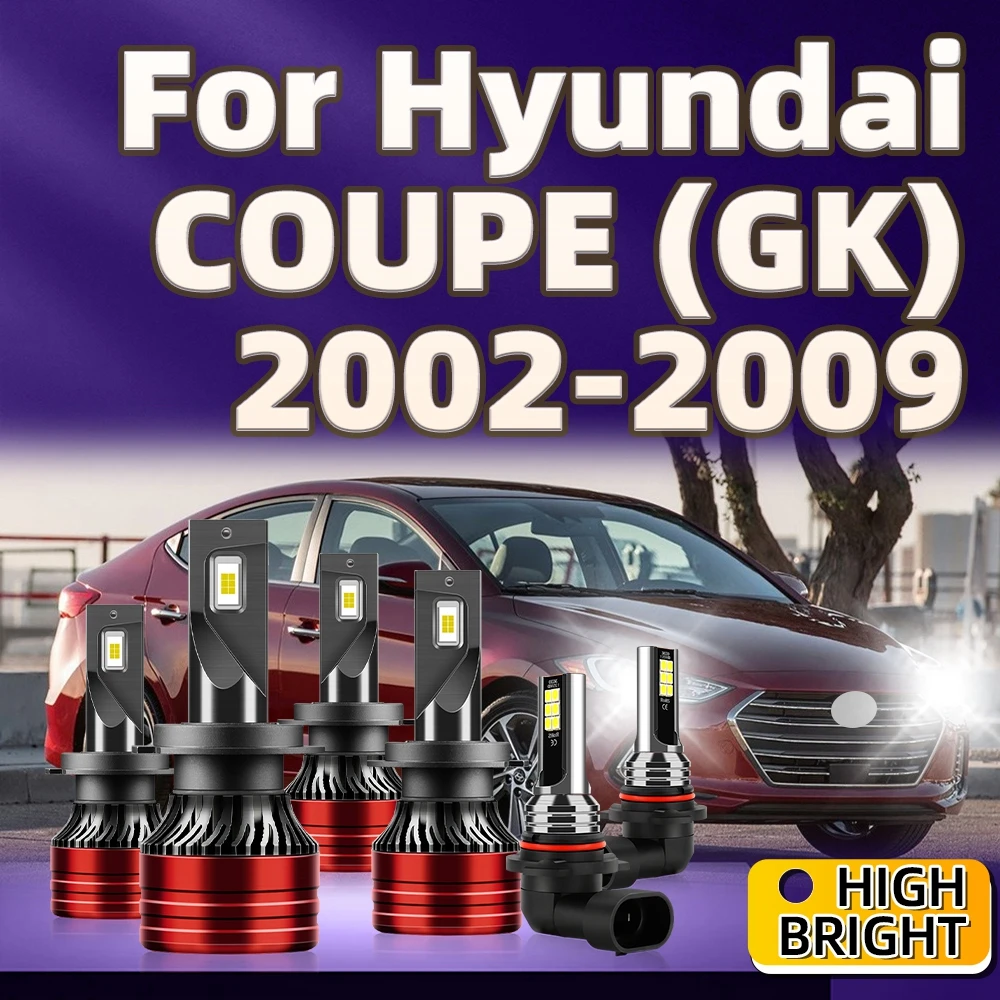 

2/4/6Pcs Led Bulb H7 HB4 Fog Lights 6000K 30000LM Car Headlight For Hyundai COUPE (GK) 2002 2003 2004 2005 2006 2007 2008 2009